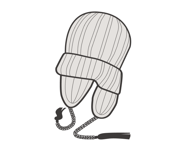 Knit with earmuffs